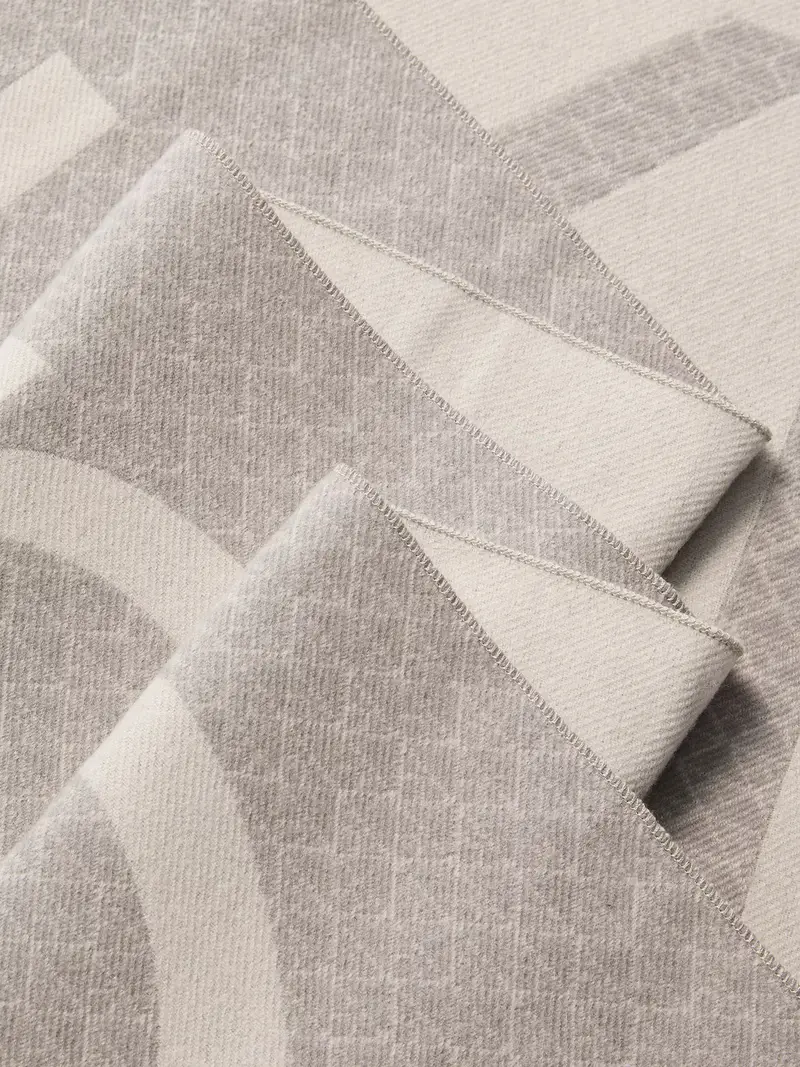 Sciarpa grigio / bianco miniatura 2