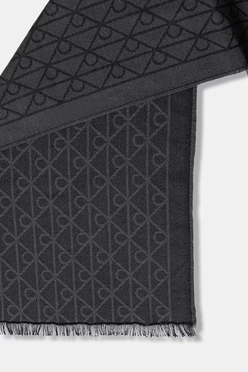 sciarpa in lana uomo colore grigio LV04D8064G miniatura 2