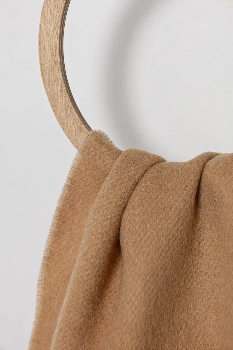 sciarpa in lana uomo colore marrone LV04D8033G miniatura 2