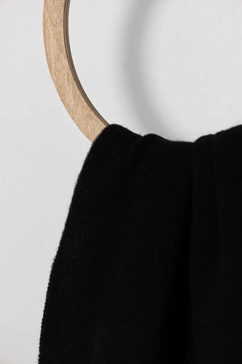 sciarpa in lana uomo colore nero LV04D8060G miniatura 2