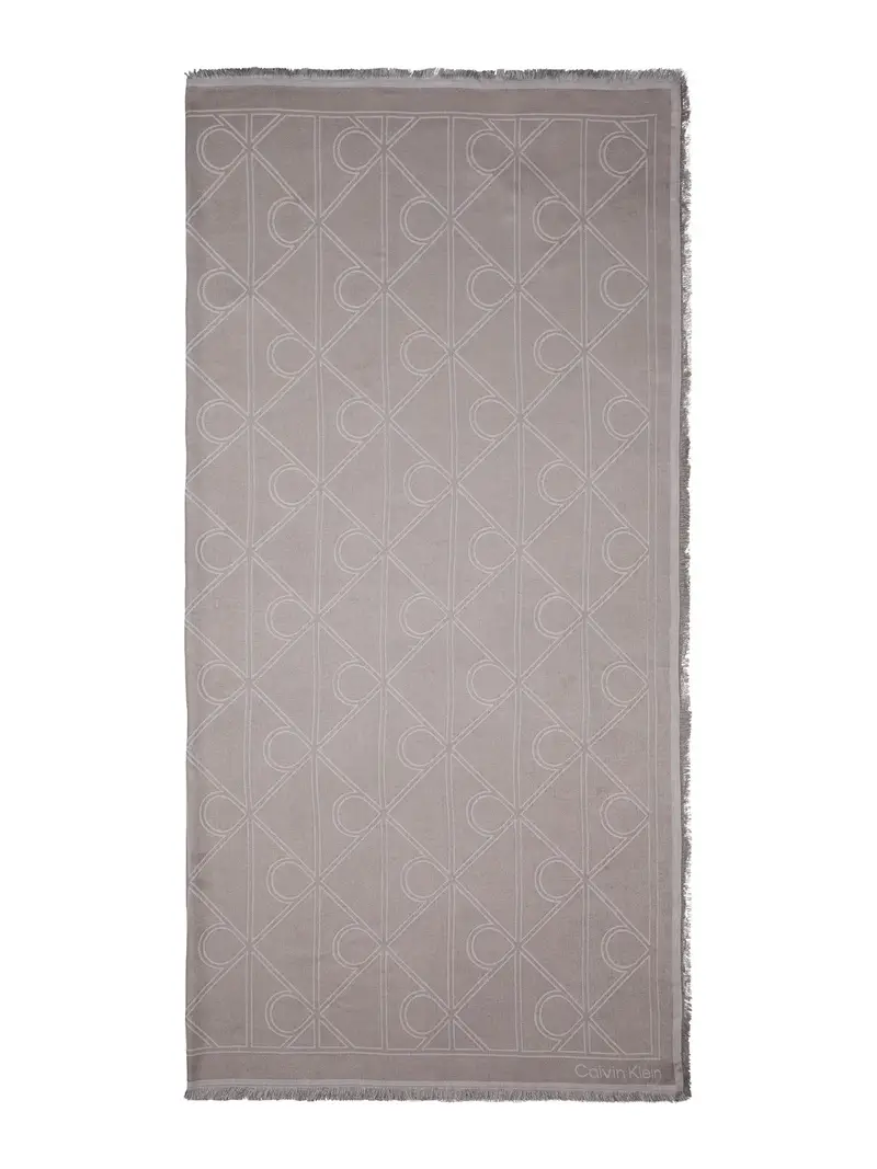 Sciarpa marrone chiaro / bianco