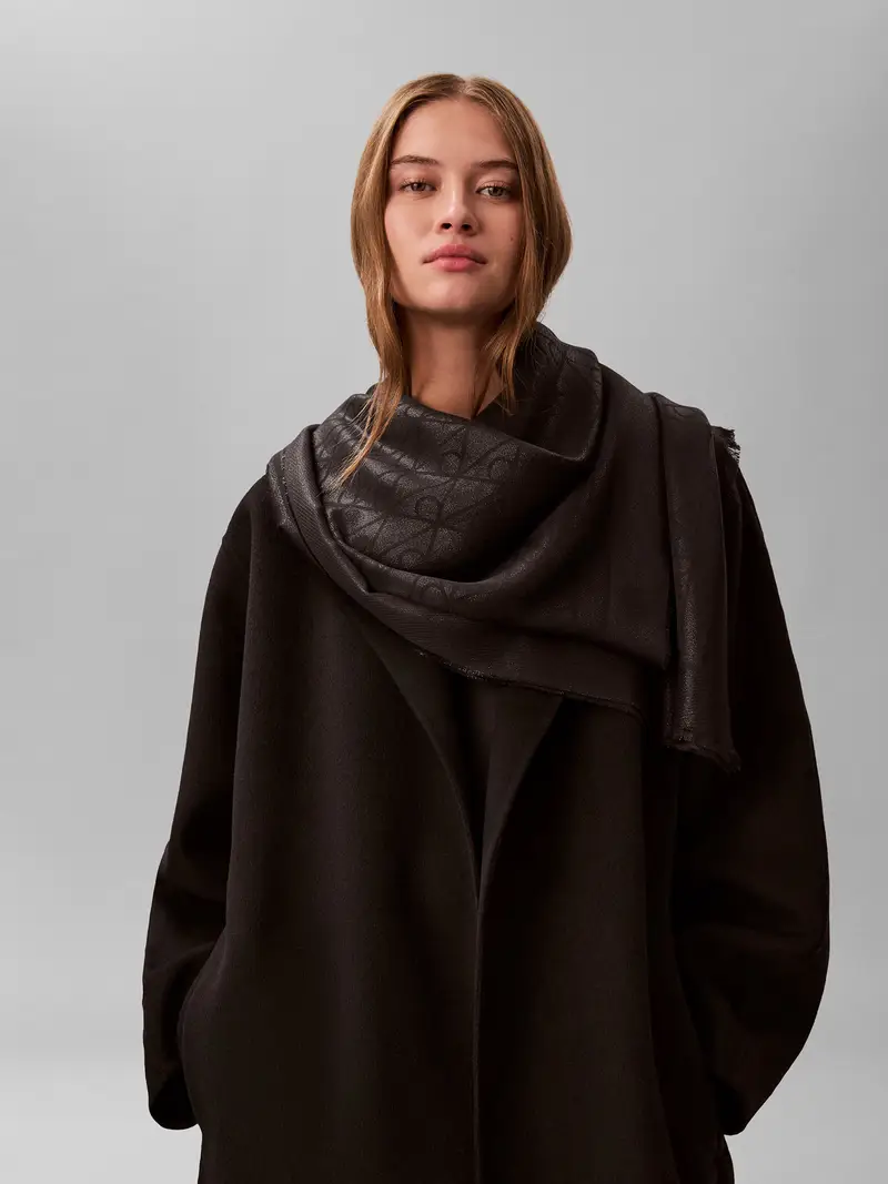 Sciarpa nero / argento miniatura 2