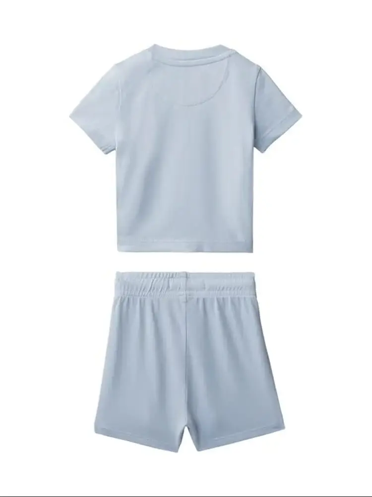 set celeste neonato maxi logo miniatura 2