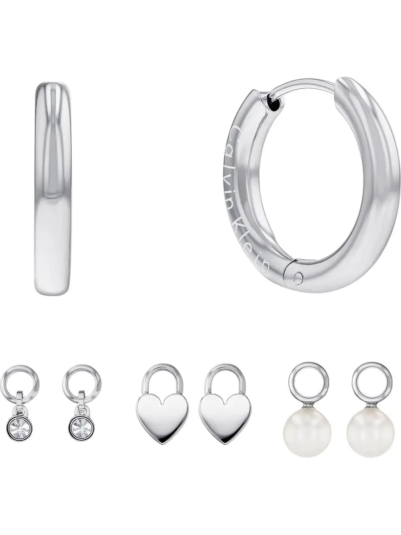 Calvin Klein Set di gioielli  argento / bianco perla