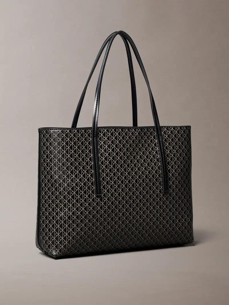 Calvin Klein Shopper  beige / nero miniatura 2