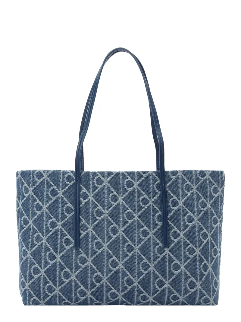 Shopper blu denim / blu chiaro