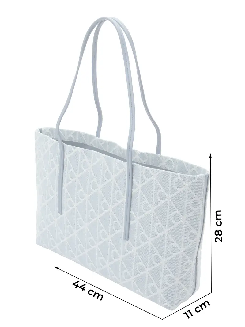 Shopper blu denim / blu chiaro miniatura 3