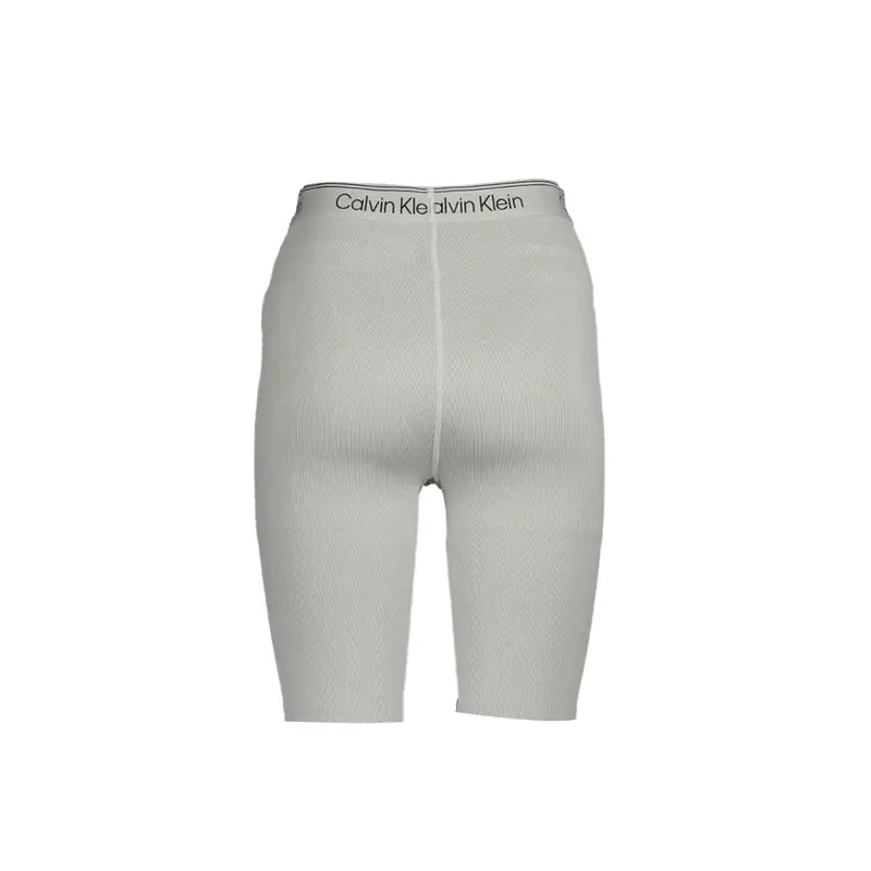 Calvin Klein Pantaloni Donna Grigio con Stampa Logo miniatura 2
