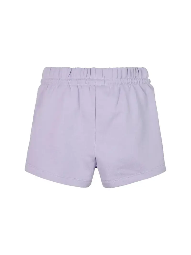 Calvin Klein shorts lilla bambina in cotone loro ricamato sul lato in rilievo miniatura 2