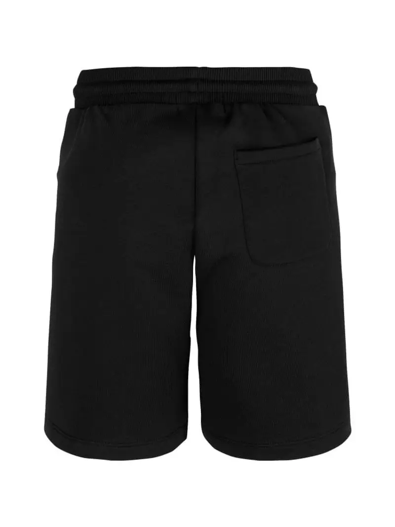 Calvin Klein shorts nero bambino in cotone in cotone mini logo sul lato miniatura 2