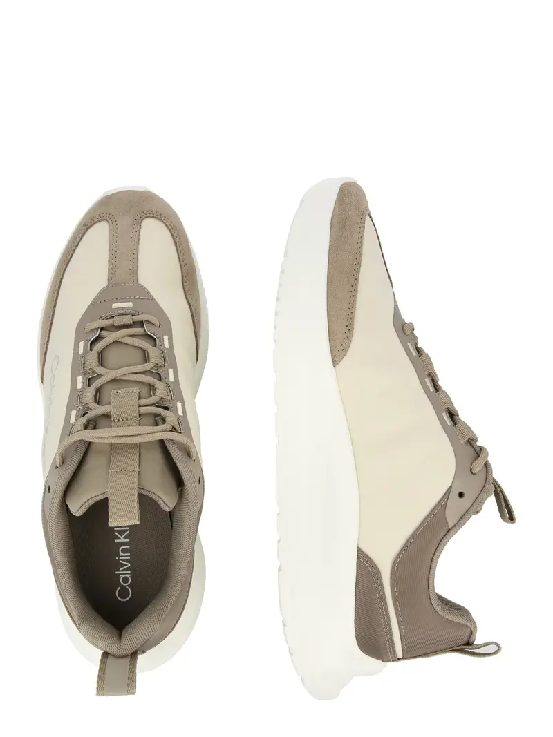 Sneaker bassa avorio / beige scuro miniatura 2