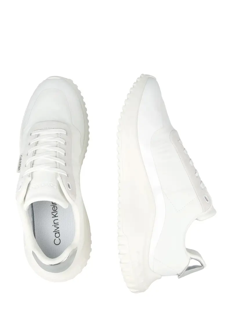 Calvin Klein Sneakers bassa bianco in tessuto riciclato miniatura 2