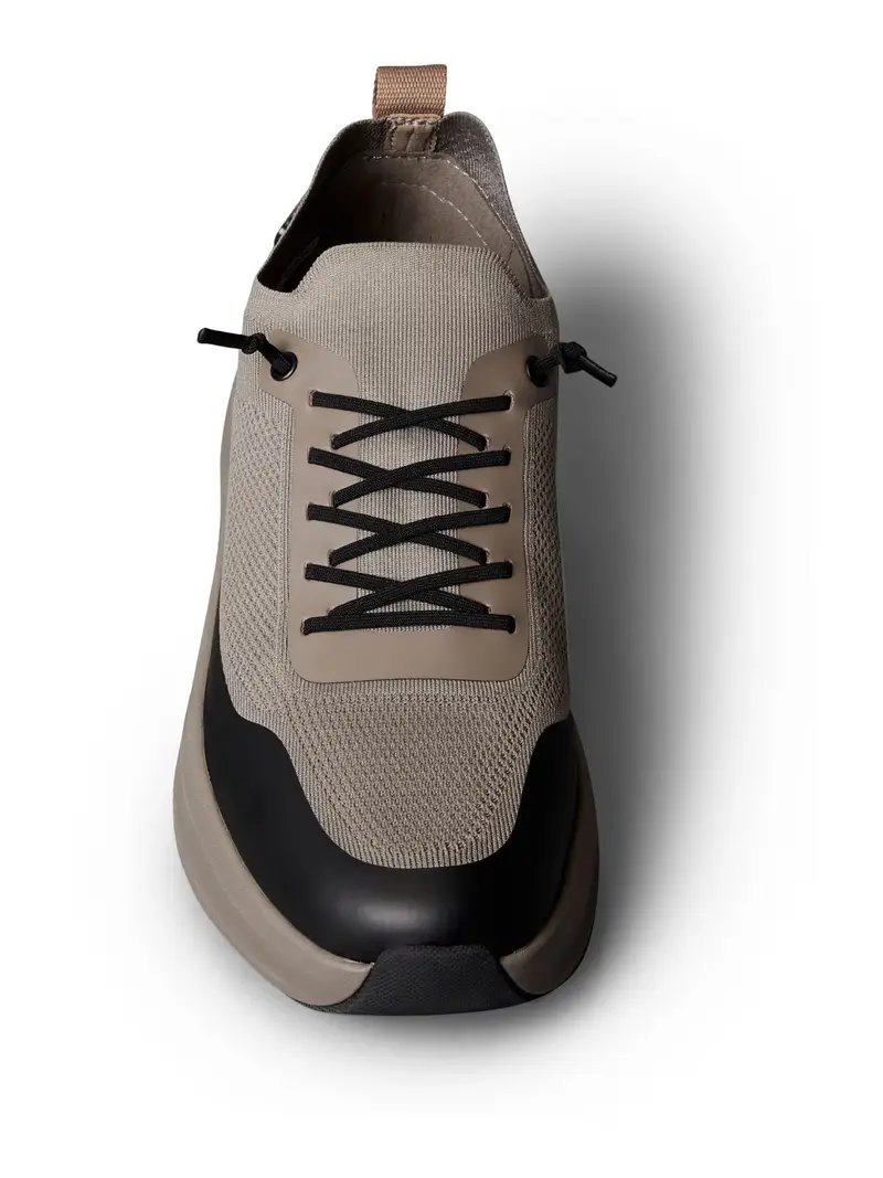 Sneaker bassa cachi / nero miniatura 2