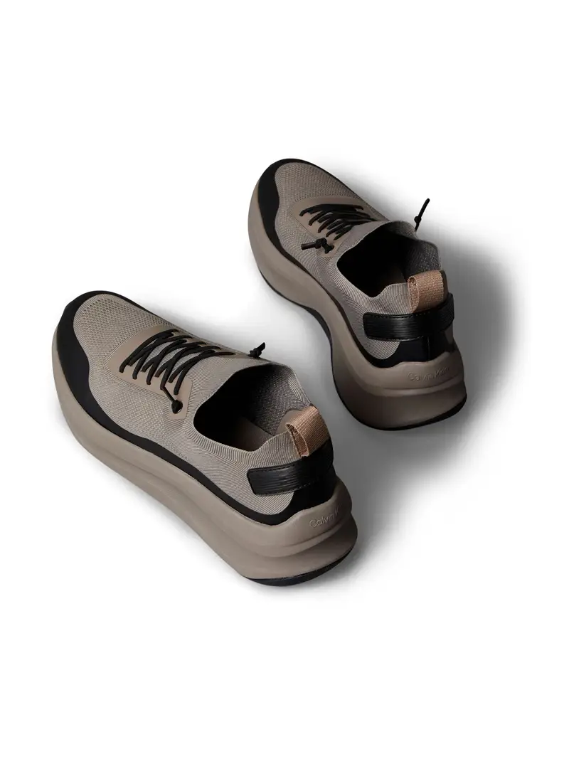 Sneaker bassa cachi / nero miniatura 3