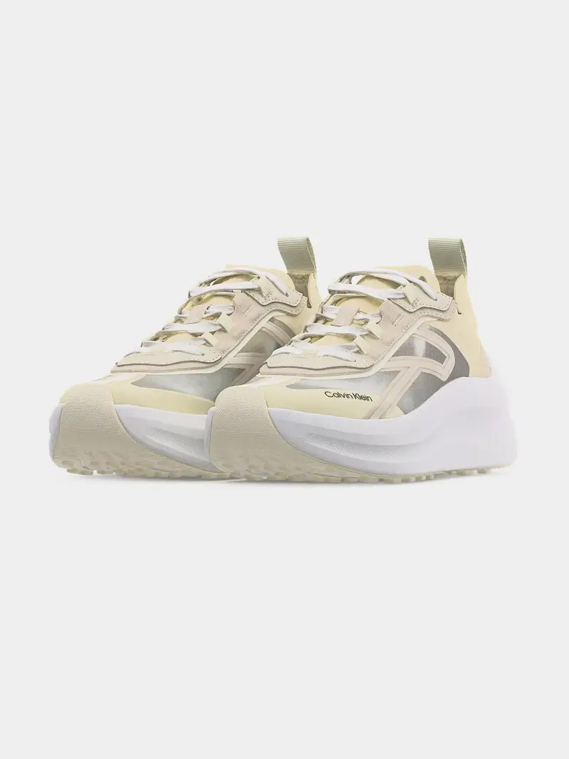 Sneaker bassa CHUNKY RUN CKSTRIPE LUP TRAN RIP giallo chiaro / argento / bianco miniatura 2