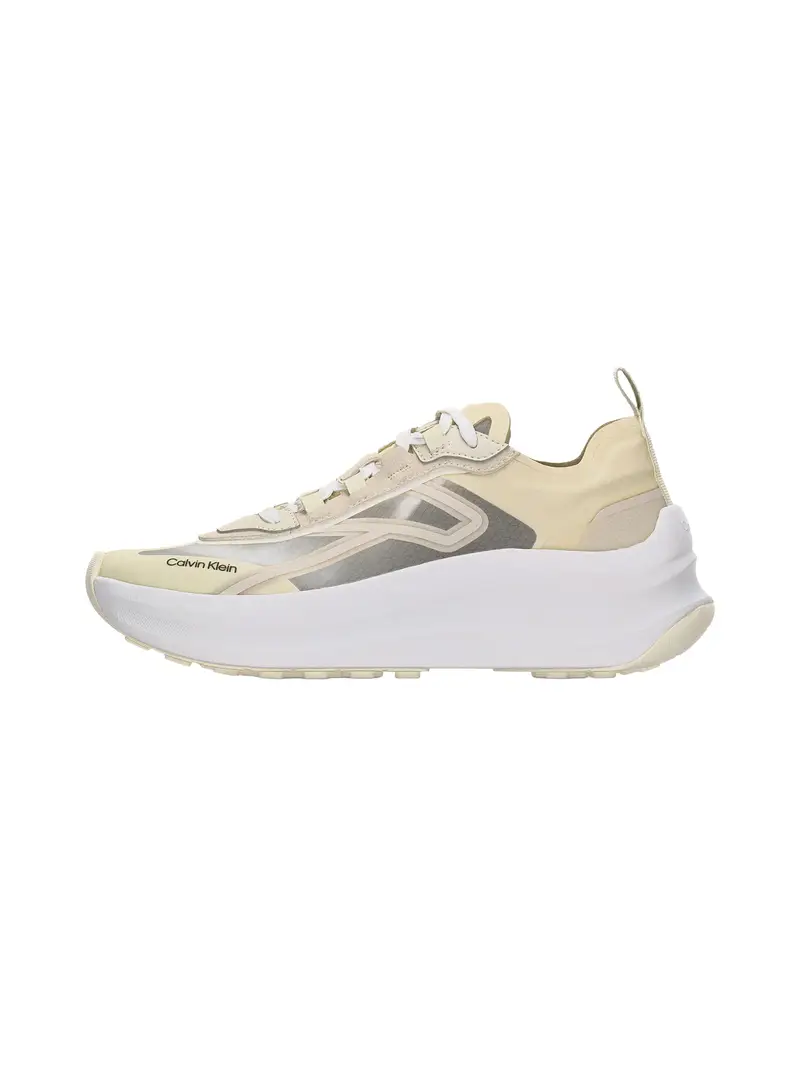 Sneaker bassa CHUNKY RUN CKSTRIPE LUP TRAN RIP giallo chiaro / argento / bianco