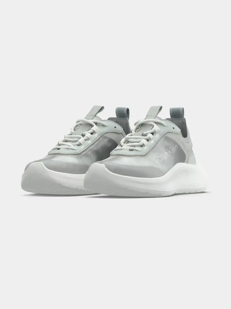 Sneaker bassa grigio / grigio chiaro miniatura 2