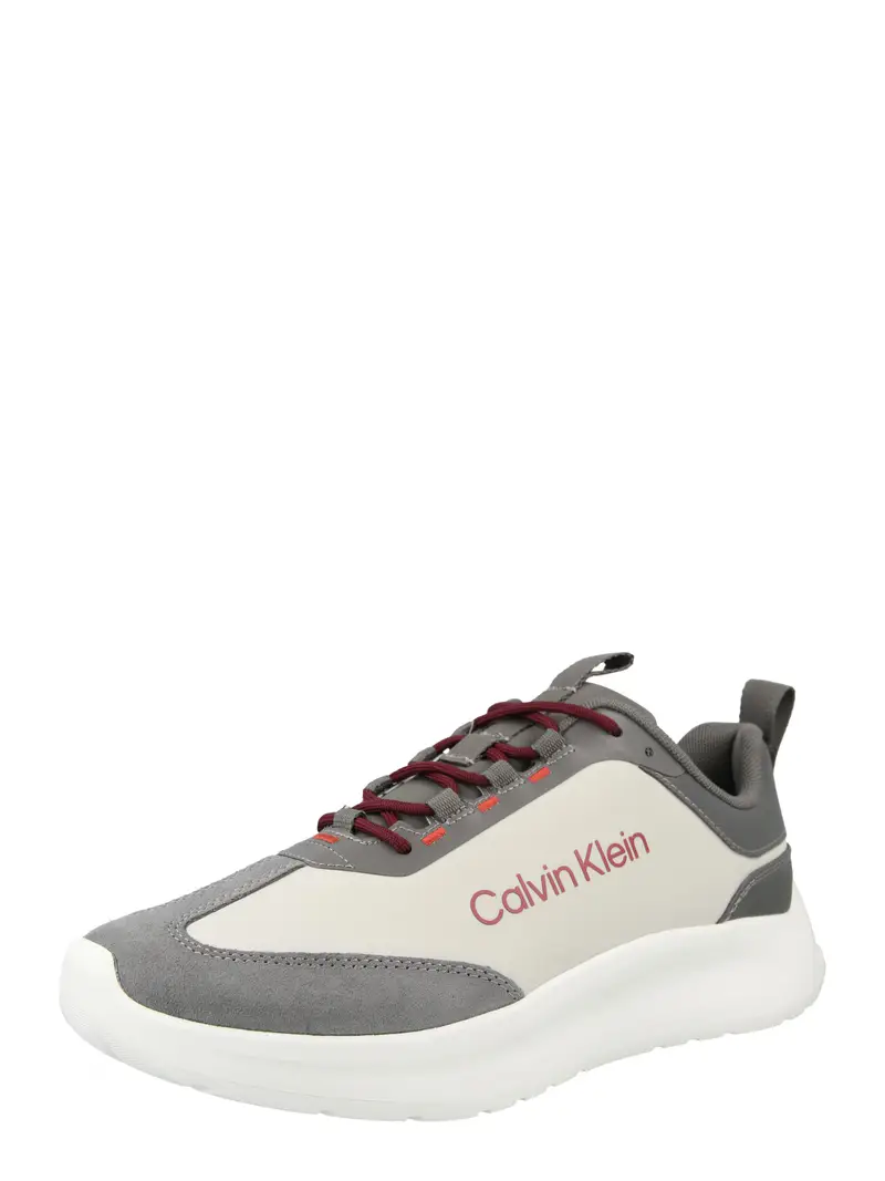 Sneaker bassa grigio / rosso / bianco