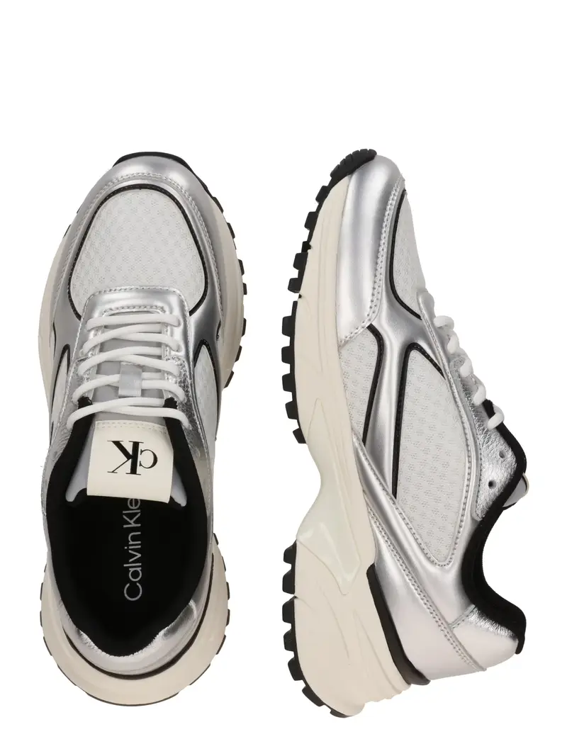 Sneaker bassa 'HIKE RUNNER' nero / argento / bianco naturale miniatura 2