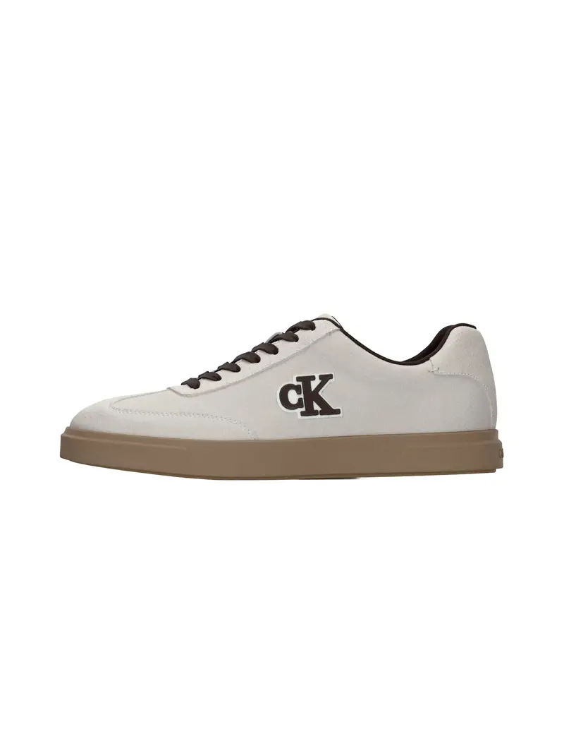 Sneaker bassa marrone scuro / bianco / offwhite