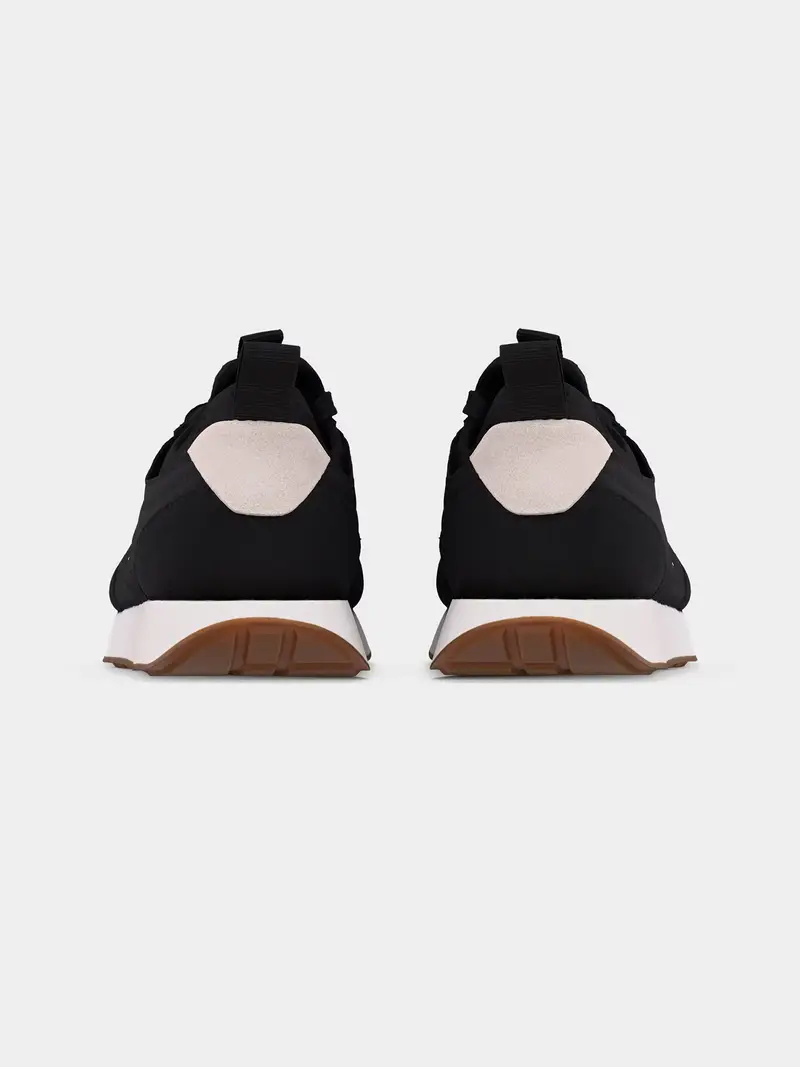 Sneaker bassa nero / bianco naturale miniatura 2