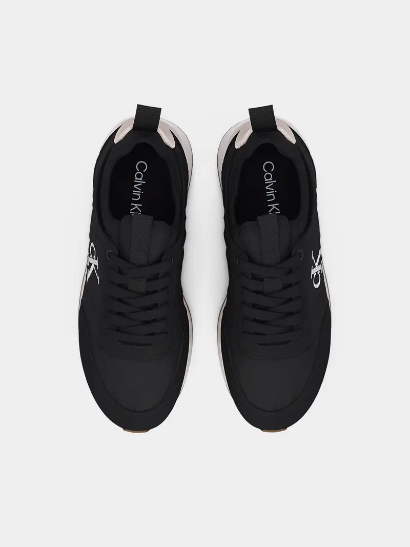 Sneaker bassa nero / bianco naturale miniatura 3