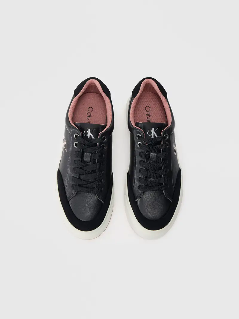 Sneaker bassa rosa / nero miniatura 3