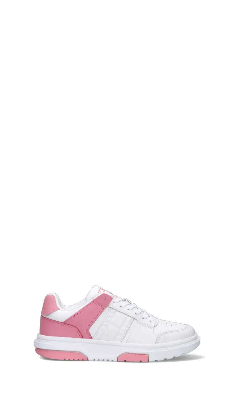 Sneaker donna bianca/rosa in pelle Vario