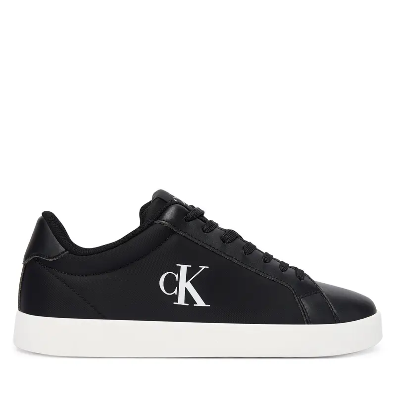 Sneakers Calvin Klein 3 Cupsole Laceup Pu Mg YW0YW01781 Nero