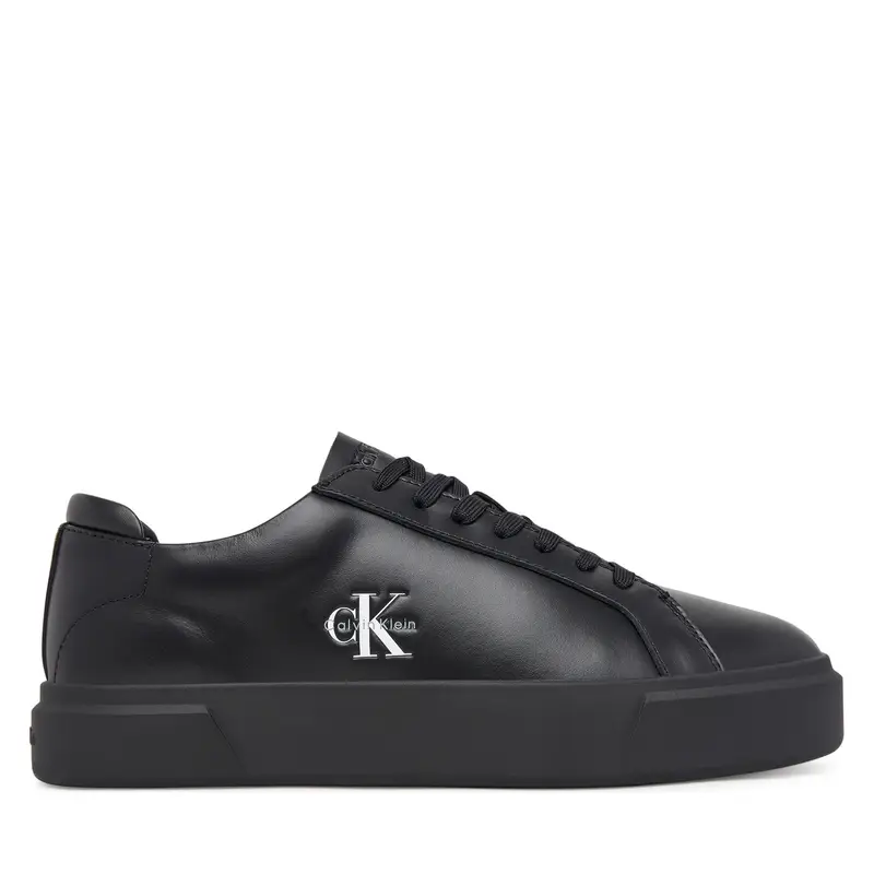 Sneakers Calvin Klein Basket Cupsole Laceup Lth Ml YM0YM01460 Nero