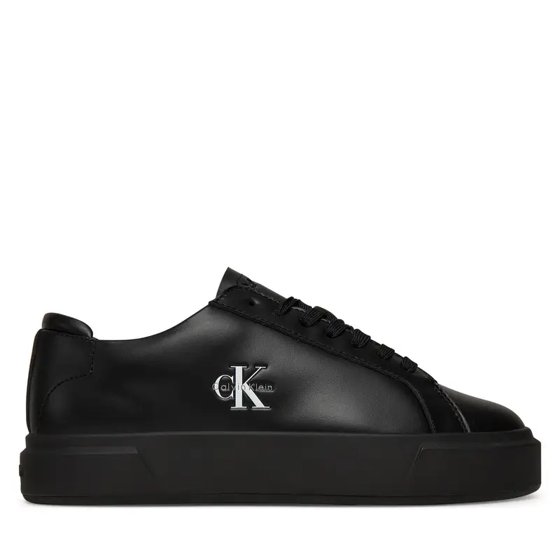 Sneakers Calvin Klein Basket Cupsole Laceup Lth Ml YW0YW01945 Nero