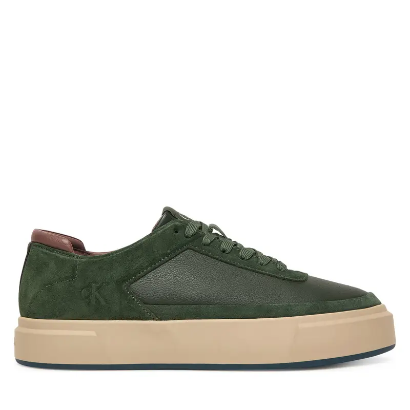 Sneakers Calvin Klein Basket Cupsole Laceup Lth-Nu YM0YM01354 Verde