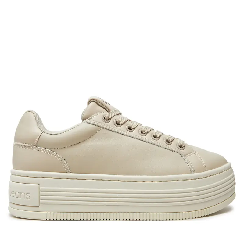 Sneakers Calvin Klein Bold Platf Low Oh Mg Lth YW0YW01589 Écru Écru