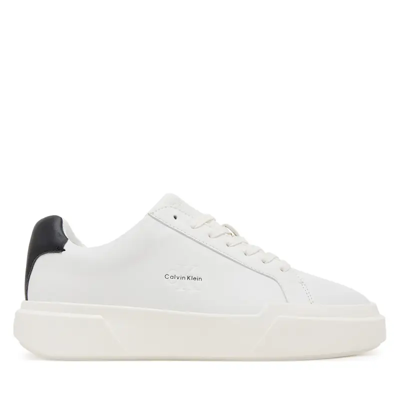 Sneakers Calvin Klein Chunky Cupsole Laceup Lth Wn YW0YW01947 Bianco