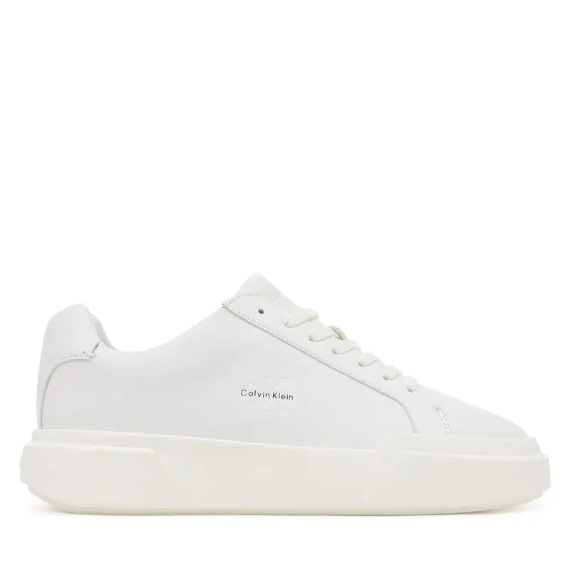 Sneakers Calvin Klein Chunky Cupsole Laceup Lth Wn YW0YW01947 Bianco
