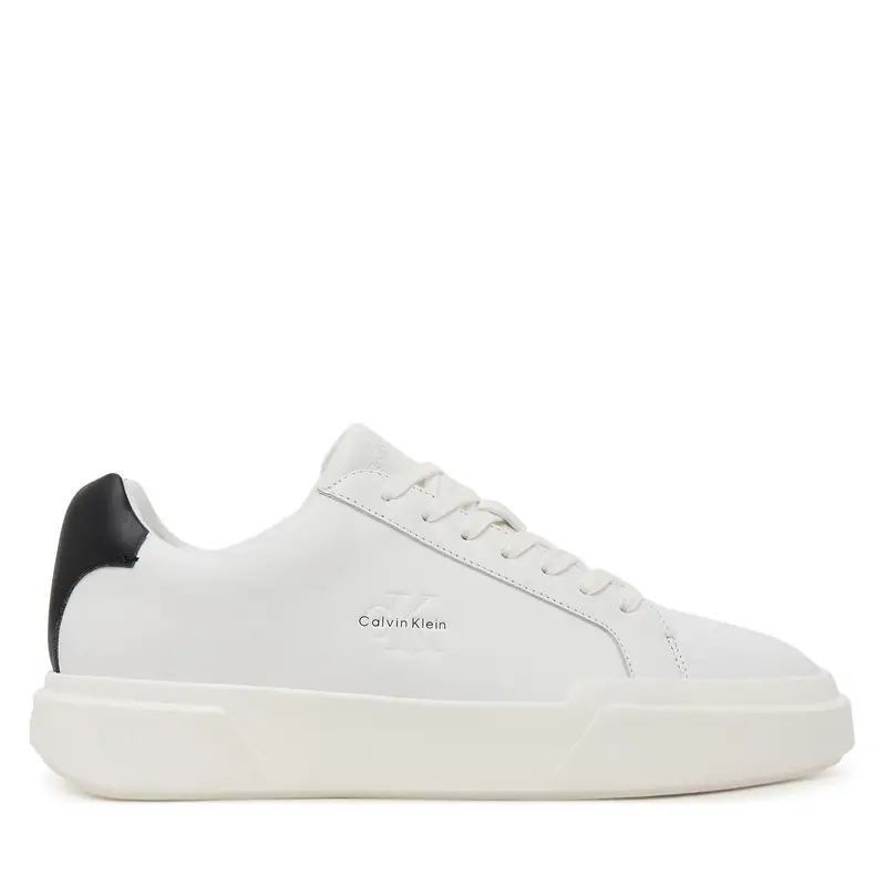 Sneakers Calvin Klein Chunky Cupsole Laceup Lth YM0YM01344 Bianco