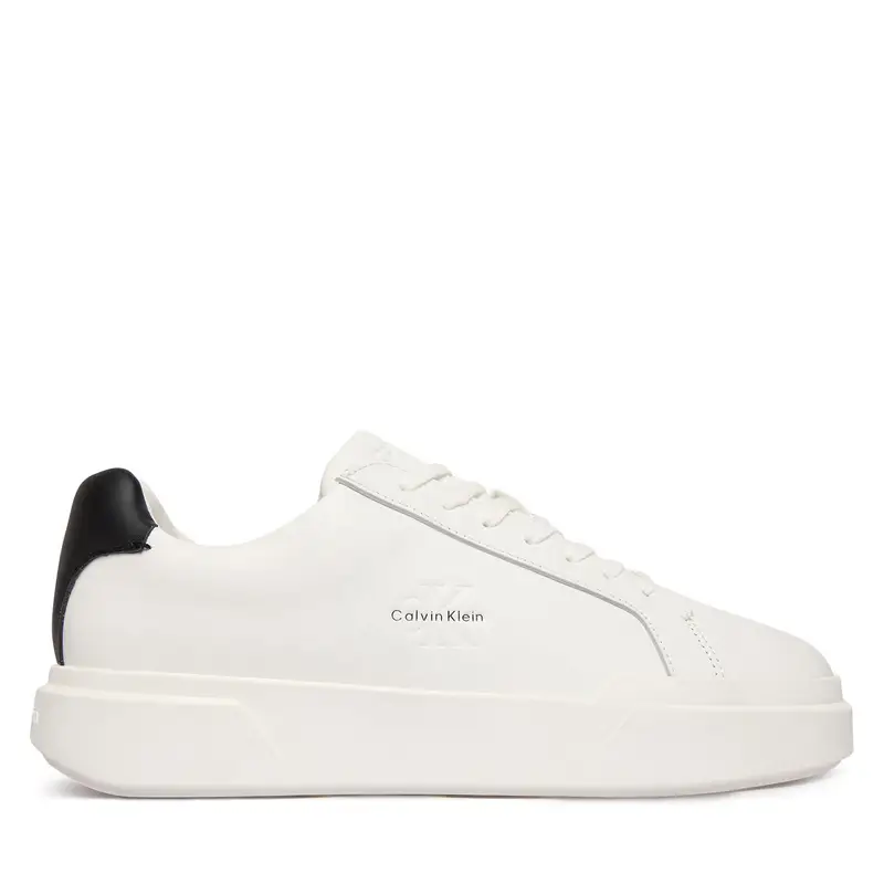 Sneakers Calvin Klein Chunky Cupsole Laceup Lth YM0YM01344 Bianco