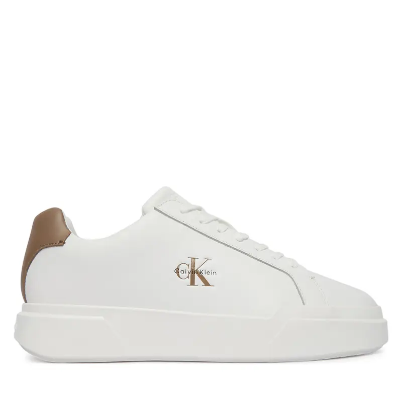 Sneakers Calvin Klein Chunky Cupsole Laceup Lth YM0YM01344 Bianco