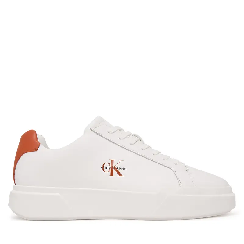 Sneakers Calvin Klein Chunky Cupsole Laceup Lth YM0YM01344 Bianco