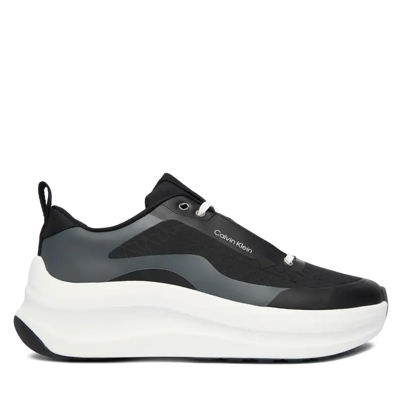 Sneakers Calvin Klein Chunky Runner Laceup Mix Aop YW0YW02077 Nero