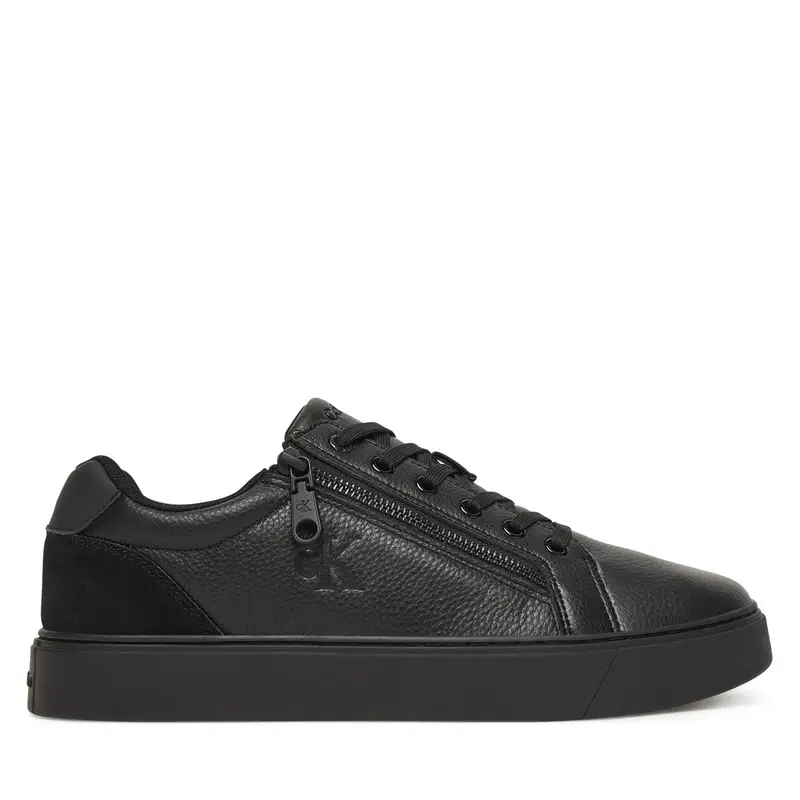 Sneakers Calvin Klein Classic Cup Laceup Zip Lth YM0YM01437 Nero