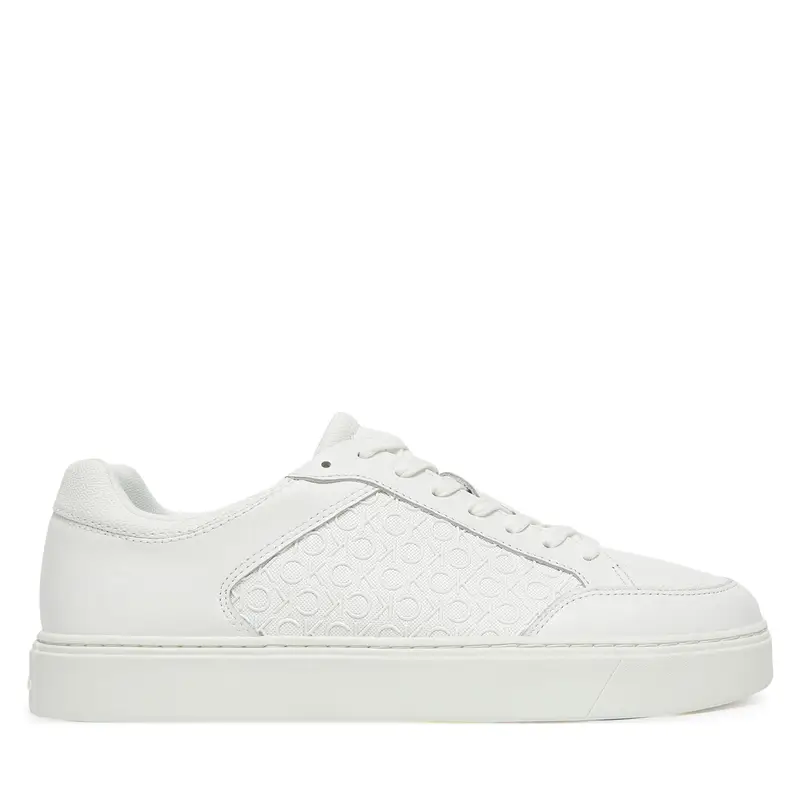 Sneakers Calvin Klein Clean Cup Low Laceup Mono HM0HM01899 Bianco