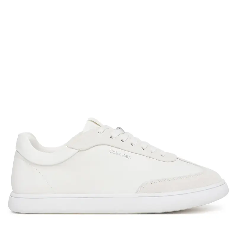 Sneakers Calvin Klein Cupsole Lace Up - Lth Sue Mix HW0HW02435 Bianco