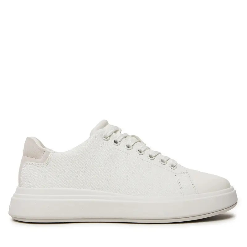 Sneakers Calvin Klein Cupsole Lace Up Mono HW0HW02445 Bianco
