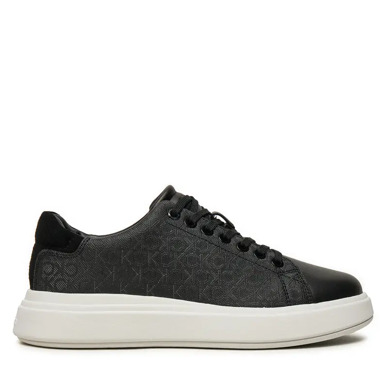 Sneakers Calvin Klein Cupsole Lace Up Mono HW0HW02445 Nero