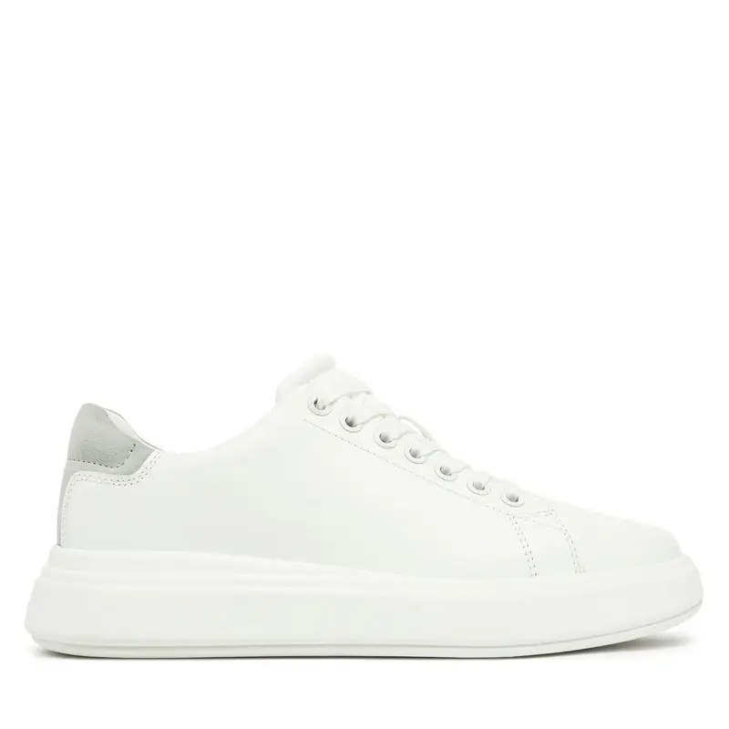 Sneakers Calvin Klein Cupsole Lace Up - Suede Bt HW0HW02404 Bianco