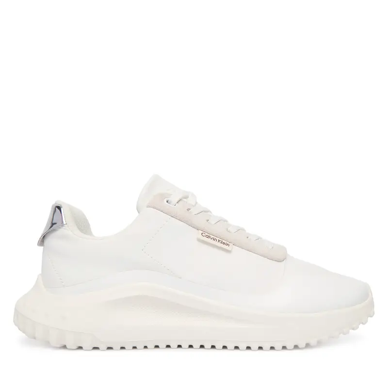 Sneakers Calvin Klein Eva Runner Lace Up Mat Mix YW0YW02016 Bianco