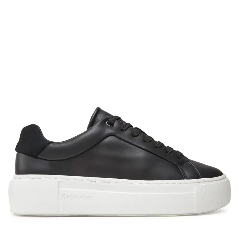 Sneakers Calvin Klein Ff Cupsole Lace Up Lth HW0HW02570 Nero