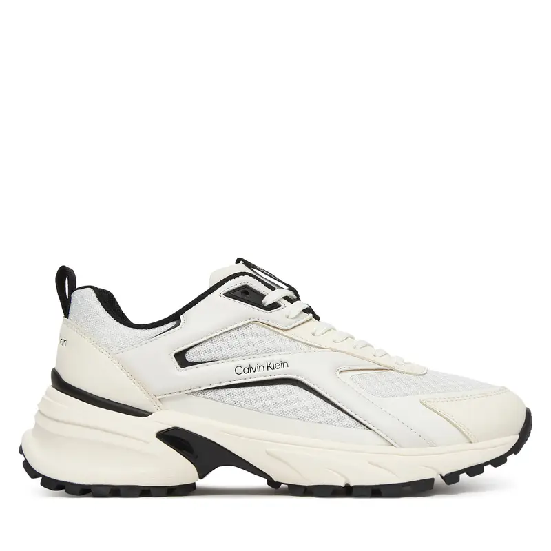 Sneakers Calvin Klein Hike Run Ckstripe Mesh HW0HW03002 Bianco