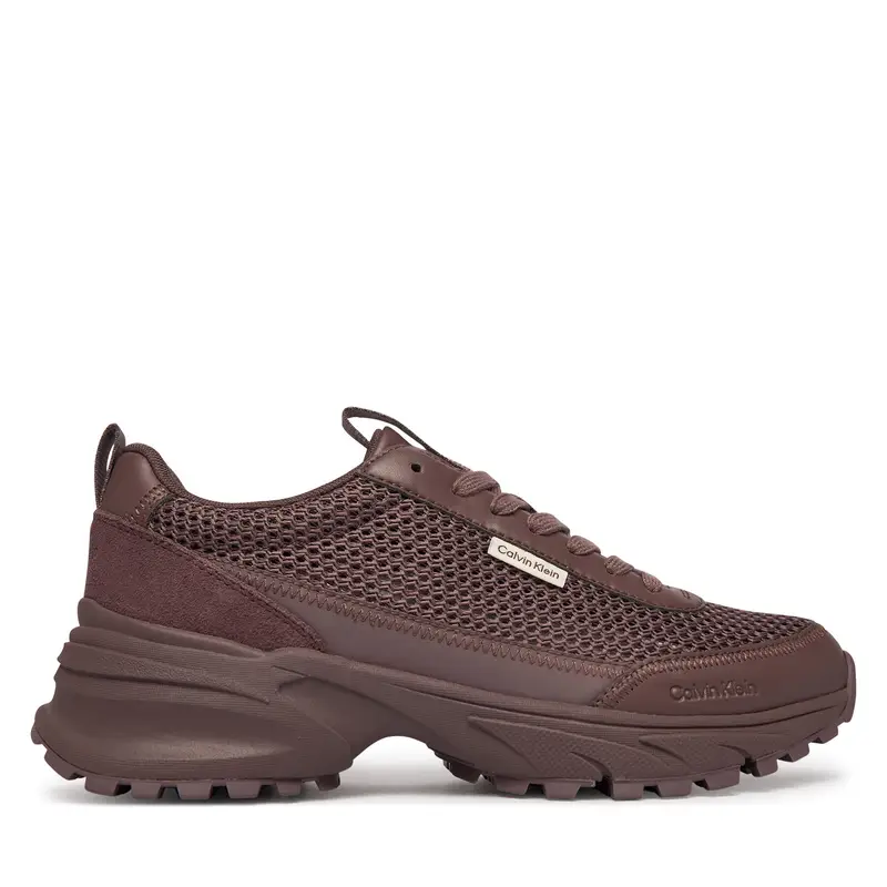 Sneakers Calvin Klein Hike Runner Lup Lin Mesh HW0HW03000 Marrone